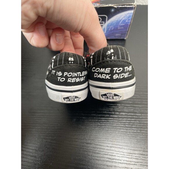 Vans X Star Wars Darth Vader The Dark Side Slip On Shoes Sneakers Toddlers Sz 5 - Picture 3 of 6